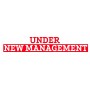 Under New Management PVC Banner